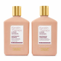 Набір Alfaparf Milano DUO Lisse Design Keratin Therapy шампунь і кондиціонер для блиску та шовковистості волосся, 2x250 мл