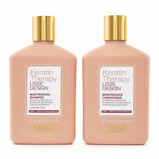 Набір Alfaparf Milano DUO Lisse Design Keratin Therapy шампунь і кондиціонер для блиску та шовковистості волосся, 2x250 мл