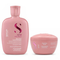 Набір Alfaparf Milano Semi Di Lino Moisture Nutritive DUO шампунь і маска для сухого волосся,  250+200 мл