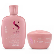 Набір Alfaparf Milano Semi Di Lino Moisture Nutritive DUO шампунь і маска для сухого волосся,  250+200 мл