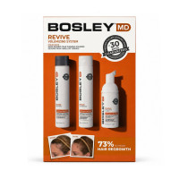 Набор Bosley MD Bos Revive Kit для восстановления истонченных окрашенных волос (шампунь, кондиционер, тритмент)