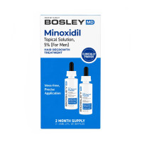 Раствор с миноксидиллом 5% Bosley MD Hair Regrowth Treatment для восстановления роста волос у мужчин, 2x60 мл