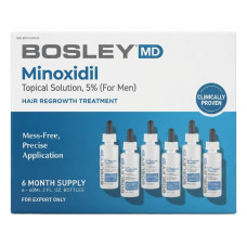 Розчин з міноксидилом 5% Bosley MD Hair Regrowth Treatment  для відновлення росту волосся у чоловіків, 6x60мл