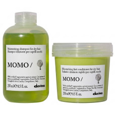 Набір Davines MOMO DUO зволожуючий шампунь та кондиціонер для сухого волосся, 2х250 мл
