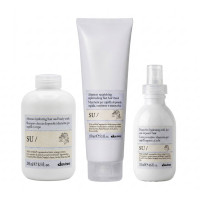 Набор Davines SU TRIO шампунь, маска и молочко-кондиционер для волос после солнца, 250+150+135 мл.