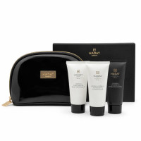Тревел-набор Hadat Cosmetics Hydro Repair Hair: шампунь, кондиционер, маска 3×70 мл + косметичка
