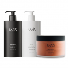 Набір Mais Hydration Hair Treatment TRIO шампунь, кондиціонер і маска для зволоження і реконструкції волосся 3х500 мл