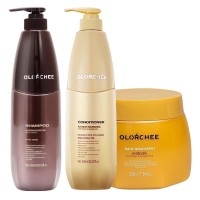 Набор Olorchee Nourshing Moisture TRIO-2 шампунь, кондиционер и маска для питания и увлажнения волос 2х800+500 мл