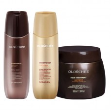 Набір Olorchee Nourshing Moisture TRIO-3 шампунь, кондиціонер та маска для живлення та зволоження волосся 2х300+500 мл