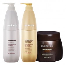 Набір Olorchee Anti Grease TRIO-2 шампунь, кондиціонер та маска для жирного волосся та шкіри голови 2х800+500 мл