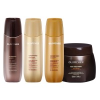 Набор Olorchee Nourshing Moisture QUAD-2 шампунь, кондиционер, маска, крем для питания и восстановления волос 3х300+500 мл