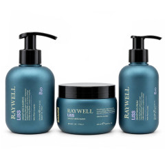 Набір Raywell B.io LISS Smoothing TRIO шампунь, маска і крем для розгладжування пухнастого волосся, 275+245+200 мл