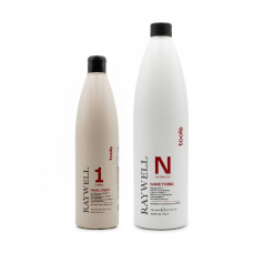 Набір для біозавивки Raywell Tools Wave Lotion 1 Strong для натурального та жорсткого густого волосся рідина і фіксатор RR540+RR543, 500+1000 мл