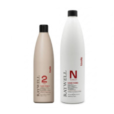 Набір для біозавивки Raywell Wave Tools Lotion 2 Medium  для натурального та фарбованого волосся RR541+RR543 ,500+1000 мл