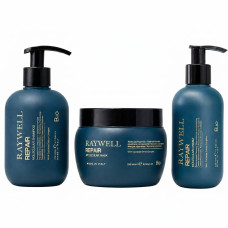 Raywell BIO Repair Molecular набір шампунь, маска, крем для пошкодженого волосся (RR632, RR634, RR635) 275+245+200 мл