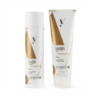 Набор Sinergy Keratin DUO М1 шампунь и маска с кератином для поврежденных волос, 2×250 мл.