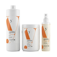 Набор Sinergy Nourishing TRIO L шампунь, маска и спрей для сухих и поврежденных волос, 2×1000+200 мл.