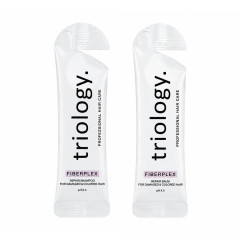 Відновлювальний набір Triology Fiberplex шампунь і кондиціонер для пошкодженого та фарбованого волосся пробники, 2х10 мл