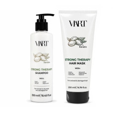 Набір VIART with Keratin & Argan Oil шампунь і маска для фарборваного і пошкодженого волосся, 250+200 мл