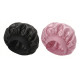 Satin Bonnet Нічна атласна шапочка для сну на резинці, чорна