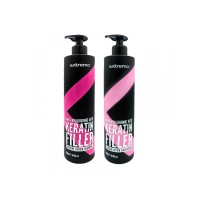 Набір Extremo Keratin Filler Repair шампунь та кондиціонер для відновлення волосся з кератином (EX428/ЕХ431) 2x500 мл