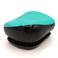 Гребінець для волосся Tangle Teezer Compact матовий чорно-бірюзовий