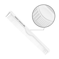 Гребінець для стрижки волосся Toni & Guy Carbon Antistatic Comb комбінований антистатичний білий карбоновий (06900)