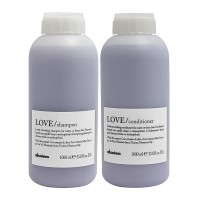 Набор Davines Love Lovely Smoothing разглаживающие шампунь и кондиционер, 2x1000 мл