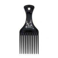 Гребінь Professional Afro Hair Picker пластиковий термостійкий чорний 155 мм 35039 