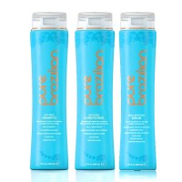 Разглаживающий набор для волос Pure Brazilian Acai Anti-Frizz шампунь, кондиционер и сыворотка 3х400 мл