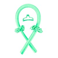 Атласные мягкие бигуди для холодной завивки волос, обруч-жгут для накрутки волос, шелковая лента зеленые