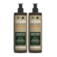 Набор Envie Vegan Frizzy and Dry Linum Seed Extract шампунь и кондиционер для сухих и вьющихся (EN854/EN860)