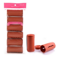 Набор бигуди-коклюшек Professional для завивки волос с резинкой коричневые, 80x40 мм 6 шт