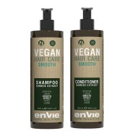 Разглаживающий набор Envie Vegan Smooth Bamboo Extract шампунь и кондиционер для волос с экстрактом бамбука (EN856/EN862) 2x500 мл