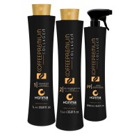 Набір колагену Wennoz Brasil Coffee Premium Collagen для випрямлення волосся1000+1000+500 мл