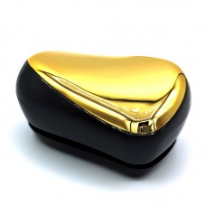 Гребінець для волосся Tangle Teezer Compact глянсовий чорно-золотий