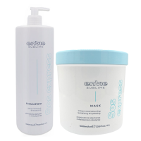 Набір Envie Luxury Sos Express aмiнoкислoтні шампунь та маска для миттєвого відновлення волосся (EN461/EN463) 2x200 г (розлив)