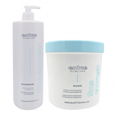 Набір Envie Luxury Sos Express aмiнoкислoтні шампунь та маска для миттєвого відновлення волосся (EN461/EN463) 2x200 г (розлив)