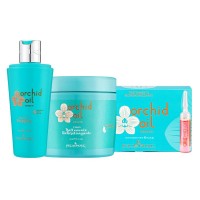 Набор KLERAL System TRIO Orchid шампунь, маска и ампулы с маслом орхидеи для сухих волос 300/500/100 мл