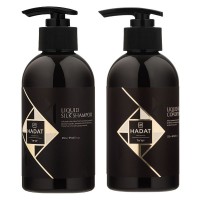 Набор "Жидкий Шелк" Hadat Liquid Silk DUO шампунь и кондиционер для восстановления блеска и гладкости волос 2х250 мл