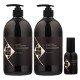 Набор "Жидкий Шелк" Hadat Liquid Silk TRIO шампунь, кондиционер и масло для восстановления блеска и гладкости волос 2х800/60 мл