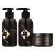 Набор "Жидкий Шелк" Hadat Liquid Silk TRIO шампунь, кондиционер, маска для восстановления блеска и гладкости волос 2х250/300мл