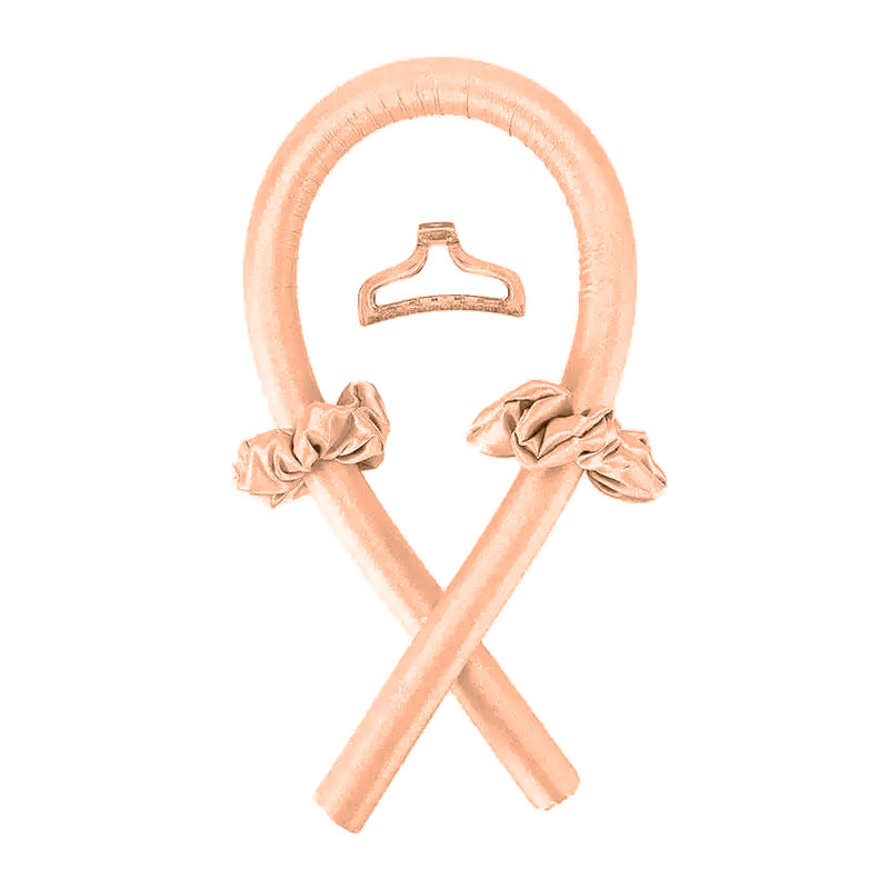 Атласные мягкие бигуди для холодной завивки волос, обруч-жгут для накрутки волос, шелковая лента кремовые