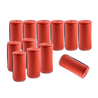 Набір бігуди-коклюшок Professional для завивки волосся з гумкою коричневі, 80x40 мм 12 шт