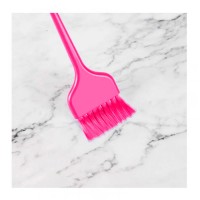 Мягкая кисточка для балаяжа, окрашивания волос INGRID Rainbow C-306, 220х58 мм розовая