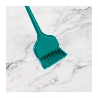 Мягкая кисточка для балаяжа, окрашивания волос INGRID Rainbow C-306, 220х58 мм зеленая