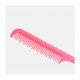 Тристоронній міні гребінець з пензликом для фарбування, укладання волосся та брів, рожевий
