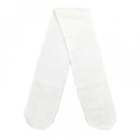 Косметична пов'язка на голову Professional HS 00839 на липучці махрова біла