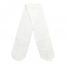 Косметична пов'язка на голову Professional HS 00839 на липучці махрова біла