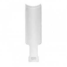 Лопатка-гребінець планшет із зубцями для фарбування, мелірування та балаяжу волосся T&G, 33 см біла